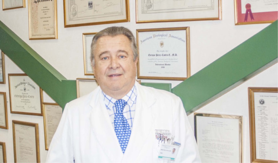 Dr. Enríque Pérez-Castro Urólogo, experto en técnicas quirúrgicas no invasivas.
